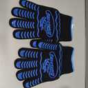 BBQ Gloves, Oven Gloves 1472 Extreme Heat Resistant, Grilling Gloves Silicone Non-Slip Oven Mitts, Kitchen Gloves for BBQ, Grilling, Cooking, Baking-1 Pair (One Size Fits Most, Black)