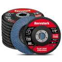 Flap Discs 80 Grit, 4.5" x 7/8" Flap Sanding Disc, Zirconia Type 29 Grinding Wheel 4-1/2 Inch for Stainless Steel, Sheet Metal (10 Pack)