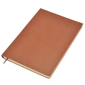 Beaugif Plain Leather Notebook Writing Journal A5 Lined Notebook Softcover PU Travel Diary Journals (Brown)