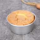 XZJMY 5Pack 5 Inch X 2 Inch Cake Pan, mini cake pan, round aluminum cake pan, used for family gatherings to bake mini cake pizza, quiche