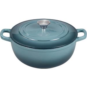 Dutch Oven Pot with Lid 4.8 qt Enameled Cast Iron Dutch Oven for Bread Baking Slateblue