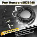 SU33468 Air Conditioning Line Hoses, Rear AC Lines Set Compatible with Chevy Suburban GMC Yukon XL Cadillac Escalade ESV 2007-2014