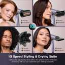 Shark SpeedStyle Pro Flex Professional Performance High-Velocity Hair Dryer System with Scalp Shield & IQ Speed Styling and Drying Suite, Lightweight, Ionic, No Heat Damage, HD543PL