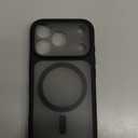 TOCOL for iPhone 17 Pro Case, Compatible with Magsafe, Full Camera Protection, Built-in Magnetic Ring, Drop Protection, Translucent Matte Phone Case for iPhone 17 Pro 6.3 inch (Black)