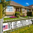Camouflage We Are So Proud Of You Backdrop Banner,Veterans Day Memorial Day Independence Day Deployment Returning Back Military Army Retirement Party Decor