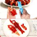 3pcs Crawfish Peeler Tools, Plastic Crayfish Shucker Tail Remover Sheller Tool & Shrimp Prawn Peeler Seafood Shelling Device Useful Accessories for Kitchen Restaurant (Red, Blue, Green)