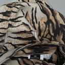 WDIRARA Women's Zebra Print Jeans Low Rise Straight Leg Hip Hop Y2k Denim Pants, 26