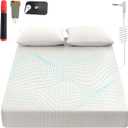 Grounding Sheets King, 90% Organic Cotton+ 10% Pure Silver Fiber,Grounded Bed Sheet Kit, Deep Pocket Grounded Bed Sheet, Relieves Pain - Used for Healthy Sleep Therapy (White, King)