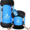 Hikenture Compression Sack for Sleeping Bag, Upgrade Anti-Tear Nylon Sleeping Bag Stuff Sack, 10L Water-Resistant Compression Bag, Storage Bag (Blue)