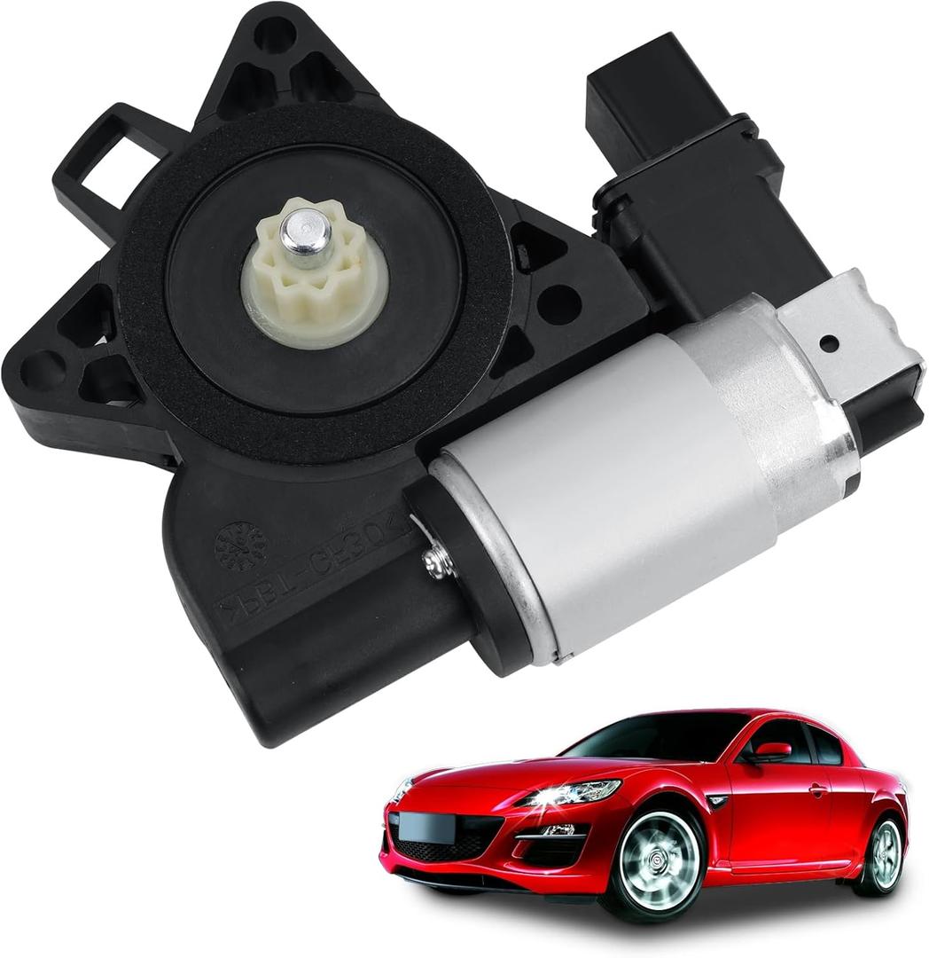 742-802 Power Window Lift Motor Compatible with Mazda 3, 5, 6, CX-7, CX-9, RX-8, Replace# G22C5858XF, GJ6A5858XC, D01G5858XB. (Front Right & Rear Left)