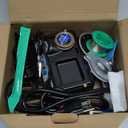 WEP 927-IV Soldering Station Kit High-Power 110W with 3 Preset Channels, Sleep Mode, LED Magnifier, 5 Extra Iron Tips, Tip Cleaner, 2 Helping Hands, Tip Storage Slots, Lead-free Solder Wire, Tweezers