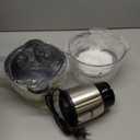 GANIZA Food Processors, Electric Food Chopper with Meat Grinder & Vegetable Chopper - 2 Bowls (8 Cup+8 Cup) with Powerful 450W Copper Motor - Includes 2 Sets of Bi-Level Blades for Fruits/Meat/Nuts (Black)