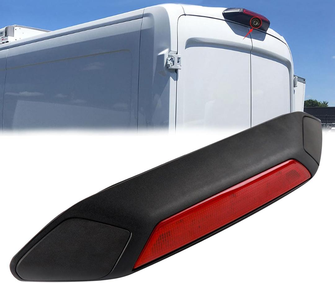 LED Third Brake Light with Backup Camera Compatible with 2018 2019 Ford Transit 150 250 350 350HD Rear Center High Mount 3rd Stop Lamp Replace JK4Z13A613AA JK4Z13A613AD