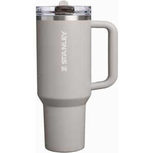 STANLEY Quencher ProTour Flip Straw Tumbler with Leakproof Lid 40 oz | Built-In Straw & Handle | Cupholder Compatible for Travel | Insulated Stainless Steel Cup | BPA-Free | Ash