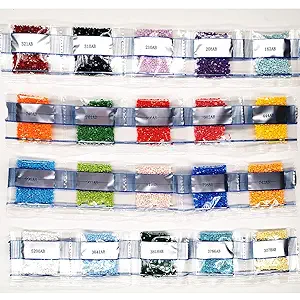 CRPSEN Diamond Painting 20 Colors Round AB DrillsBeads Accessory, 1 Bag=500 Pieces