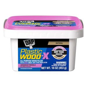 DAP
Plastic Wood-X with DryDex 16 oz. All-Purpose Wood Filler