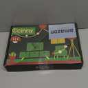 Christmas Tree Lights 340LED with Topper Star, IP67 Waterproof Remote Control Waterfall Lights with Pole, 16 Modes 3 Timers Dimmable Christmas Decorations for Outdoor Yard (Multicolored)