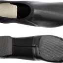 Dance Jazz Shoes,Round Toe Soft Leather Dance Slippers for Women/Men. US: 6