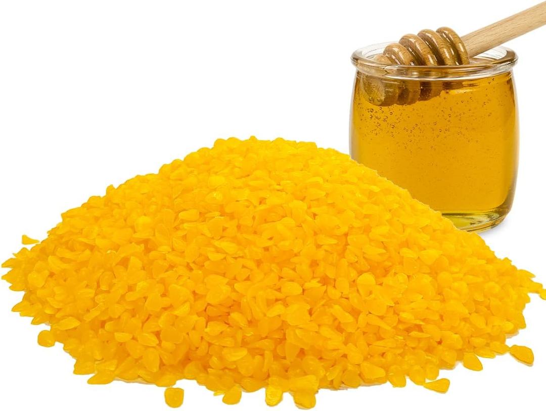 Yellow Beeswax Pellets 10LB, Organic Beeswax, Beeswax for Candle Making, Body, Skin Care DIY, Lip Balm and Soap Making Supplies