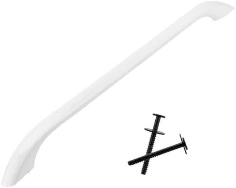 AMI PARTS Upgraded 316443601 (not 316545301) AP3906094 Oven Door Handle Compatible with Ken-More Fri-gidaire Range Oven Stove, Include 2Pcs 316433300 Oven Door Handle Screws (White)