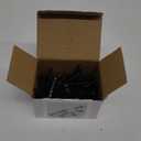(300Pcs) #8x1-1/2 Black Wood Screw Quick Metal Self Tapping Flat Head