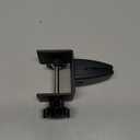 Adjustable Aluminum Sneeze Guard Clamp for 1/ Panels - Black Desk Divider & Privacy Shield Support, Plexiglass Compatible (1-Pack)