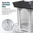 2 Pack Solar Bird Feeders for Outdoors Hanging - Attract Wild Birds & Cardinals, Elegant Minimalist Design, Garden Dcor, Unique Gift