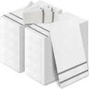 400 Pack Disposable Guest Towels for Bathroom Paper Hand Towels Bulk Elegant Dinner Napkins Decorative Paper Napkins for Bathroom Kitchen Parties Weddings (Silver Gray)