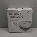 UNIFULL Collapsible Foot Spa Bath with Heat and Massage Rollers, Bubble, Foot Pedicure Kit, Temperature Control, Red Light, Pedicure Foot Spa, Foot Bath