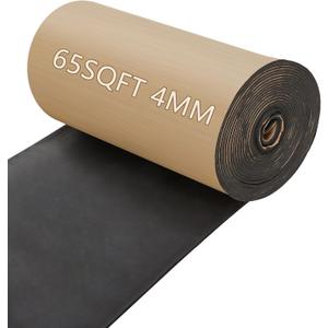 65 Sqft Sound Deading Material for Cars, 157 mil (4 mm) 24"X394" Adhesive Sound Insulation,Car Sound Deadening Closed Cell Foam Heat Shield Automotive, Car Mat Deadener Insulation Dampening (Black) 65 Sqft Sound Deading Material for Cars, 157 mil (4 mm) 24"X394" Adhesive Sound Insulation,Car Sound Deadening Closed Cell Foam Heat Shield Automotive, Car Mat Deadener Insulation Dampening (Black)