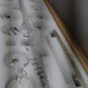 12 Lights Modern Gold Chandelier, L43.3 Linear Frosted Glass Globe Pendant Light, Mid Century Hanging Lighting Fixture for Kitchen Island, Dining Room, Living Room