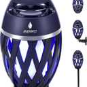 ANERIMST Unique Gifts for Men, Outdoor Bluetooth Speaker Waterproof Wireless with Torch LED Light, Birthday Gift for Boyfriend Him Dad, Cool for Garden, Patio, Outside (Blue Light)