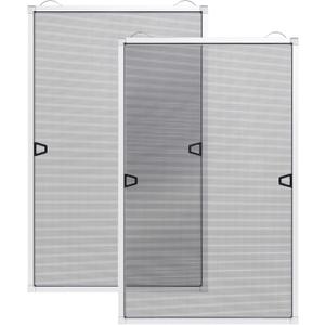 Paramondo 2 Sets DIY Window Screen Frame Kit, Easy Cut-to-Size Design Window Screen, Includes Screen Mesh, Frame Parts & Tools for Window Screen Replacement, White, 46" Lx 46"W