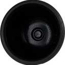 The HC Companies Sevilla Flower Planters - Outdoor & Indoor Planter - Round Self Watering Plant Pots for Herbs & More (9, Black, Pack of 1)