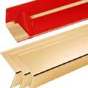 36" Metal Corner Protector, L-Molding Corner Guards for Walls, Cabinets, Baseboards, Furniture Decorative Trim, Size 36" x 2" (Gold, Pack of 4)