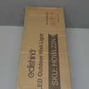 DASTOR Dusk to Dawn Outdoor Wall Lights, 3-Layer Up Down Outdoor Lights for House, Waterproof Exterior Sconce Wall Lighting Fixtures for Porch Garage Front Door (Cool White) (15-inch)