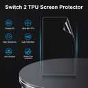 Compatible with Nintendo Switch 2 Screen Protector Film, Flexible Soft Full Coverage Clear Thin TPU Film,Anti-Bubble,High Definition,Anti Scratch for Switch 2 7.9" in 2025