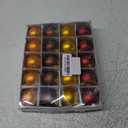 20 PCS Thanksgiving Ball Ornaments for Tree Fall Ball Hanging Ornaments Plastic Orange Brown Ball Ornaments Thanksgiving Hanging Decorations for Fall Autumn Thanksgiving Harvest Home Party Supplies