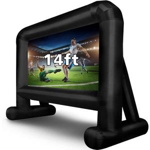 14FT Inflatable Projector Screen Projection Outdoor Home Theater W/ Blower
