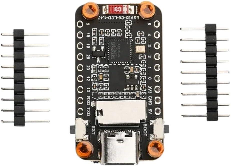 Pin Not Welded | Esp32-C6 1.47-Inch LCD Screen Development Board Module Wf 6 Bluetuth 5 Onboard RGB Color Led Type-C Esp32 DIY Kit New 2026 High for Reliable Electronic Component