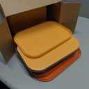 Hoolerry 8 Pieces Colorful Storage Bins with Lid, Plastic Storage Basket Organizing Container Stackable Box with Handle for Shelves Desktop Playroom Office(10.2 x 7 x 6.3 Inch,Multi-colored)