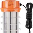 NS 250W Construction Lights Super Bright 37500 Lumens Led Temporary Work Light 5000K Portable Hook Temp Lights,Linkable Durable Job Site Lighting for High Bay Workshop Garage Shop Area Lighting