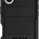 Pelican Voyager iPhone 17 Case [Compatible with MagSafe] Rugged Phone Case w/ 24ft Military-Grade Drop Protection - Heavy Duty Phone Cover w/Belt Clip Holster for iPhone 17 - Black