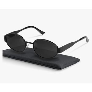 livho 2025 Trendy Oval Sunglasses - Stylish Polarized Shades for Everyday - Retro Metal Frames