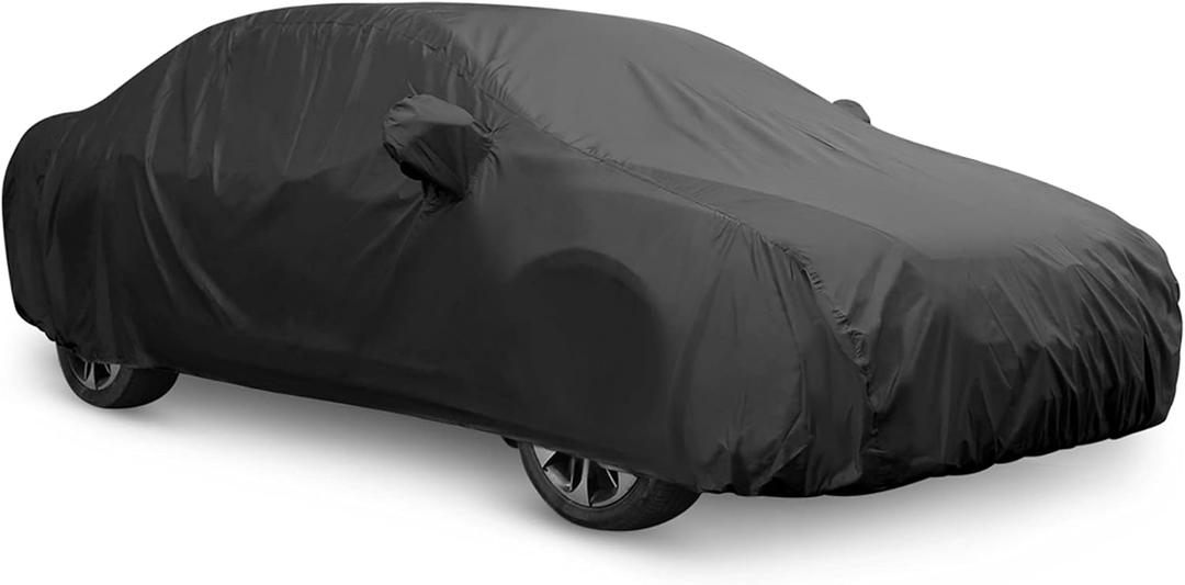 uxcell 3XXL Heavy-Duty Waterproof Car Cover with Mirror Pockets - Extra Large UV/Snow/Rain Resistant Cover for Van, RV, Oversized Vehicles