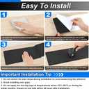 SMILOOL Outdoor Stair Treads Non-Slip Step Strips for Wooden Steps 5 Pack 8 x 30 Anti Slip Grip Tape Precut for Outside Stairs, Non Skid Stair Tread Mats Weather Resistant for Outdoors, Black