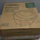 MELLERHOME 7.5 QT Enameled Cast Iron Dutch Oven, Heavy-Duty Casserole Dish and Braiser Pan with Lid and Stainless Knob, Oven-Safe up to 500 F & Across All Cooktops, Emerald