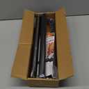 Black Curtain Rods for Windows 28-48Inch Heavy Duty French Return Rod, Wrap Around Blackout Curtain Rods, Adjustable Room Darkening Drapery Rod for Bedroom, Living Room, Sliding Door & Outdoor Patio