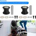 For Bowflex Max Trainers Wheel Replacement Arm Roller PART #8004550 M3 M5 M6 M7 M8 (Pack of Two)
