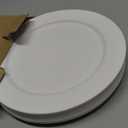 Berglander White Plastic Plates Set of 8 Pieces 10", Reusable Flat Dinner Plates, Salad Plates, Pasta Bowls, Dishes Set Easy to Carry for Home, Garden, Picnic, Camping, Outdoor